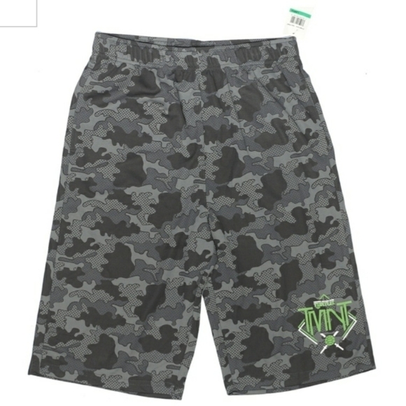 Nickelodeon Other - NWT Teenage Mutant Ninja Turtles Youth Shorts Large Camo Camouflage Basketball